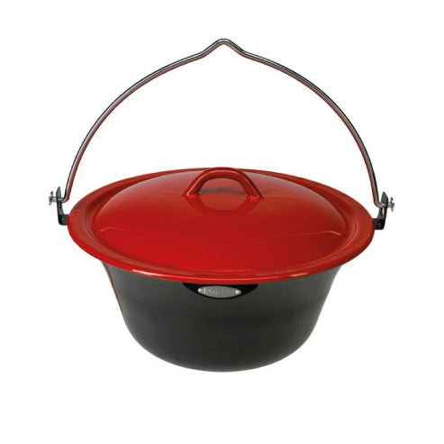 EMAILLE PAN MET DEKSEL (15 Liter)